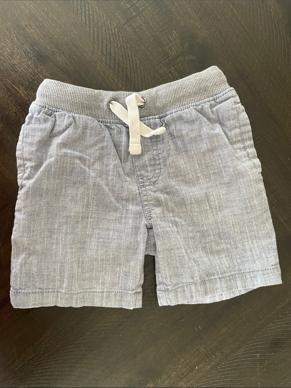 Cat & Jack Heathered Blue Knit Waist Shorts